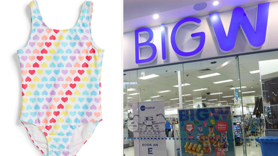 Big W has announced their new range of swimwear made from 100 per cent recycled materials. Photo: Big W/AAP