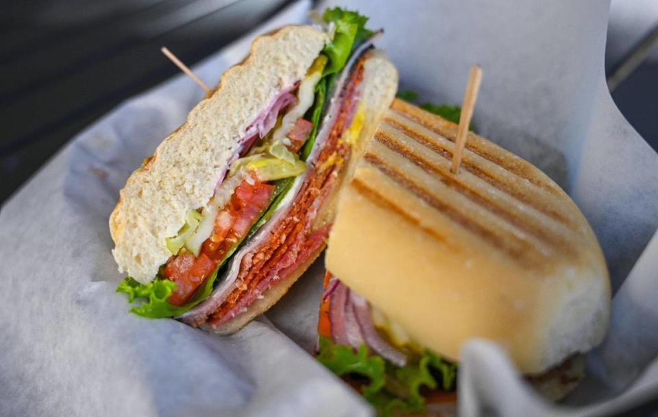 A hot Italian sandwich from BrownBag, a new sandwich shop that recently opened next to the U.S. Citizen & Immigration field office on P Street in downtown Fresno, on Tuesday, Sept. 5, 2023.