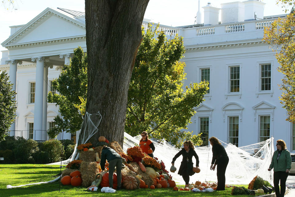 White House Prepares For Halloween Festivities