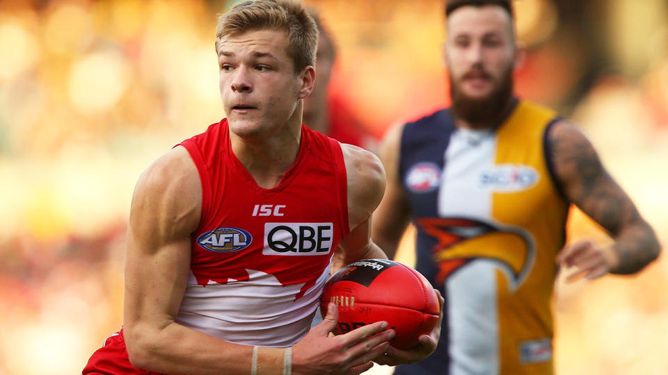 Brandon Jack, pictured playing for the Sydney Swans in 2013, penned an impassioned defence of AFLW.