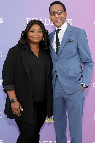 <p>Amy Sussman/Getty </p> Octavia Spencer also paid tribute to her 'Truth Be told' costar Jones