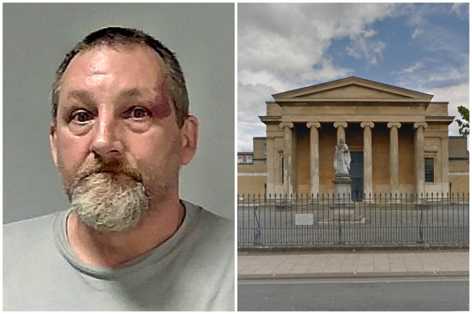 Keith Brown was jailed for 10 years at Worcester Crown Court. (SWNS/Google Maps)