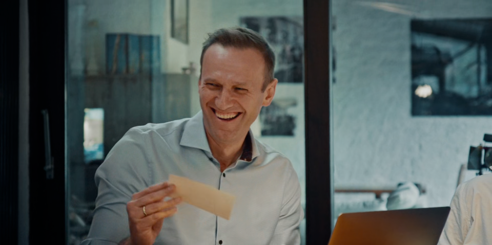 Alexei Navalny seen in the 2022 documentary "Navalny."