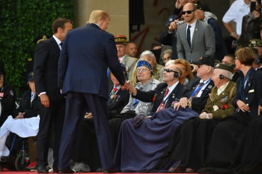 Trump greeted US veterans in Normandy - they hailed his administration's move to give veterans access to private care