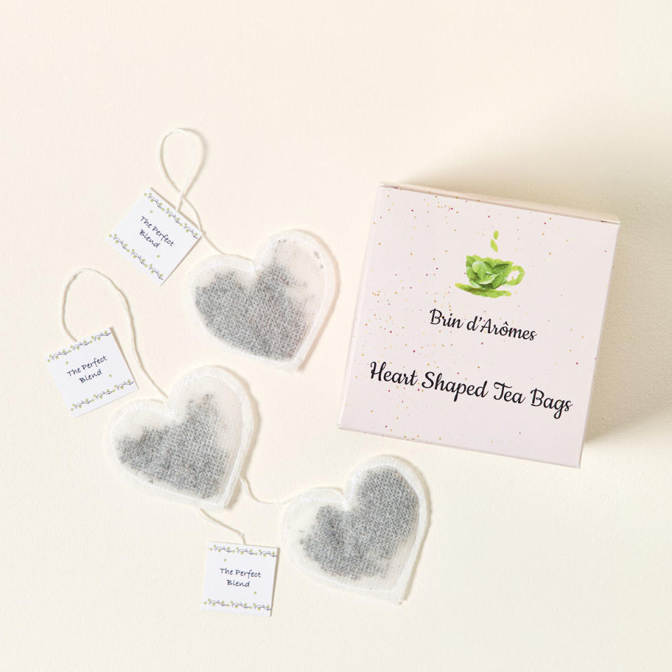 <p><a href="https://go.redirectingat.com?id=74968X1596630&url=https%3A%2F%2Fwww.uncommongoods.com%2Fproduct%2Fheart-shaped-tea-bags&sref=https%3A%2F%2Fwww.goodhousekeeping.com%2Fholidays%2Fgift-ideas%2Fg40754200%2Fgifts-for-tea-lovers%2F" rel="nofollow noopener" target="_blank" data-ylk="slk:Shop Now;elm:context_link;itc:0;sec:content-canvas" class="link ">Shop Now</a></p><p>Heart-Shaped Tea Bags</p><p>uncommongoods.com</p><p>$36.00</p>