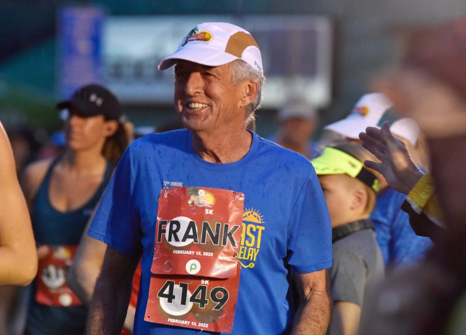 Running legend Frank Shorter, an Olympic gold medalist, was among the special guests at the 2022 Publix Florida Marathon and Half Marathon in Melbourne, Florida.