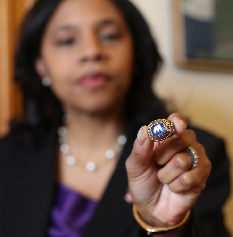 Trenton, NJ -- December 12, 2023 -- New Jersey Lieutenant Governor Tahesha Way has always looked to her father’s ring, from his job as a bus driver, as inspiration. This was during an interview in her statehouse office.