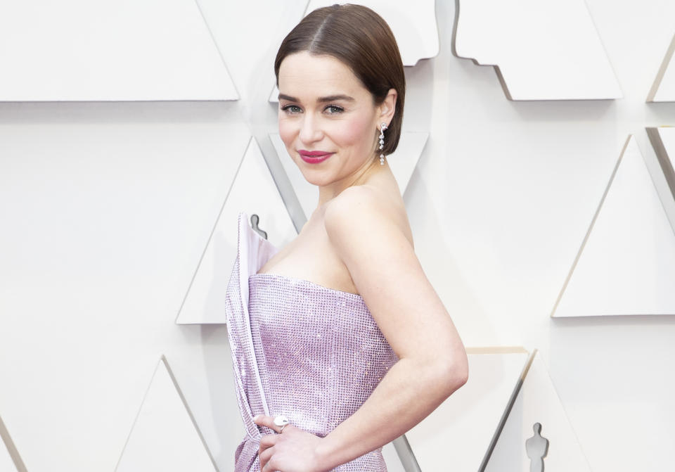 Emilia Clarke at the 91st Academy Awards. (Photo: Getty Images)