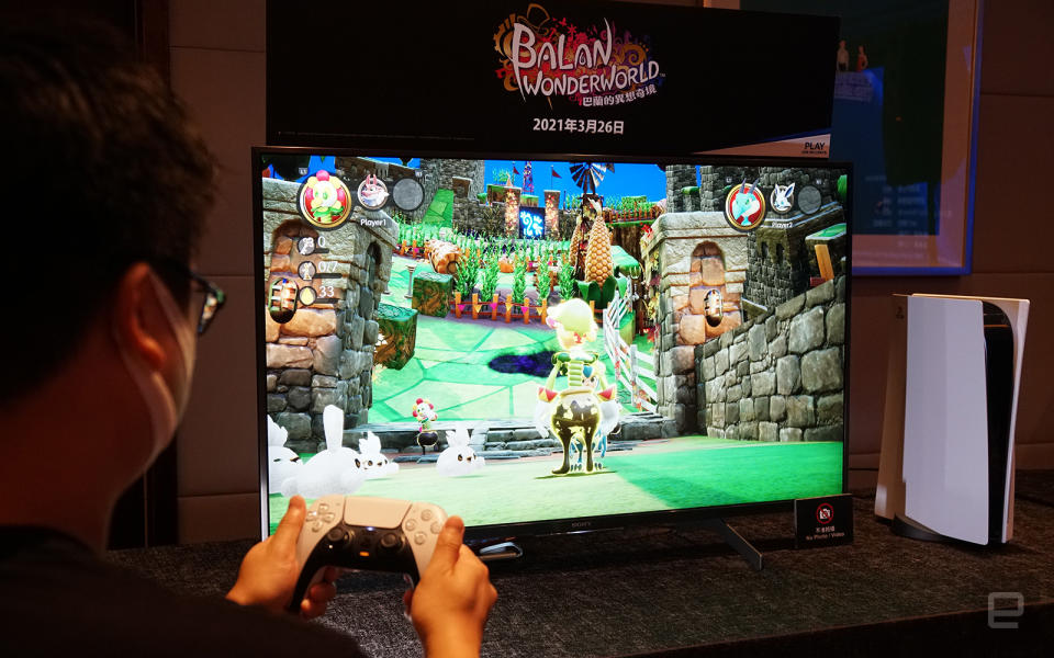 Balan Wonderworld on PlayStation 5.