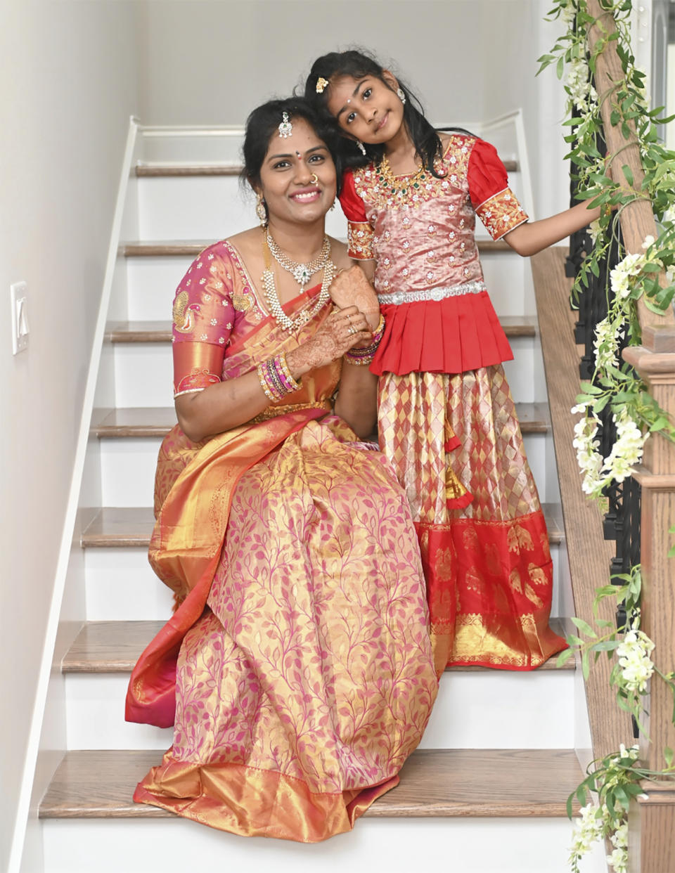 This undated photo provided by the Alaparthi Family shows Supraja Alaparthi, left, and her daughter. Attorneys representing the family have filed a wrongful death lawsuit against the captain, a crew member and a Florida resort company that owns the marina where the boat was based. (Alaparthi Family via AP)