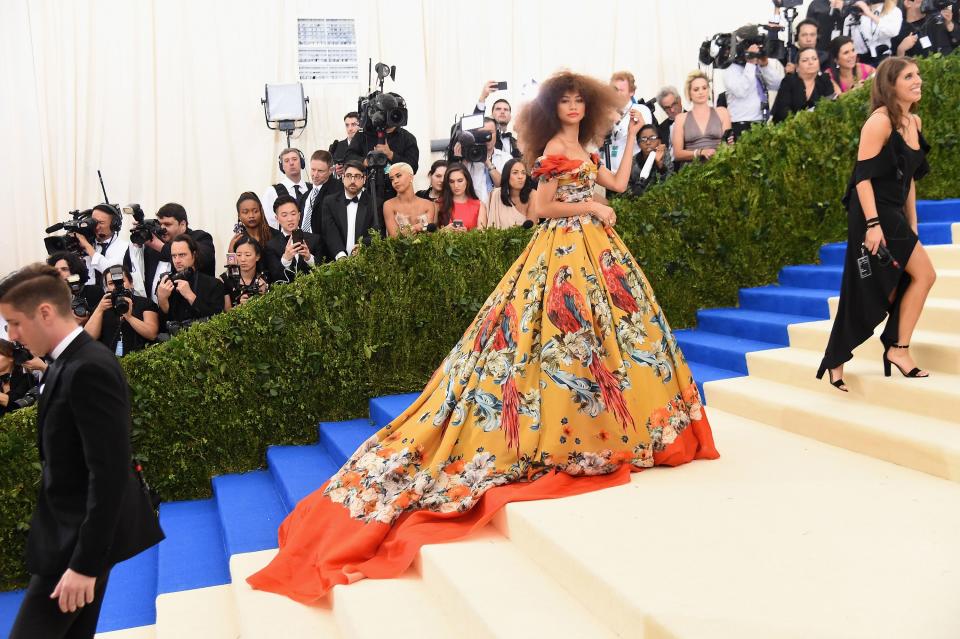 There’s no shortage of exquisite ways to wear a train at the Met Gala and we've rounded up our favorite looks.