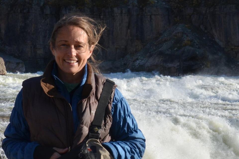 Karen Dunmall leads the Arctic Salmon project, which tracks where salmon are caught in the Arctic. 