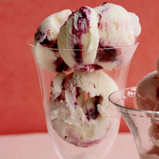 Lemon-Blueberry Frozen Yogurt