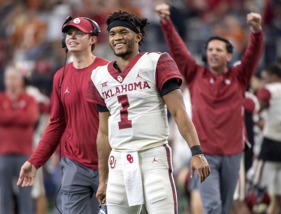Can Kyler Murray join short list of Heisman Trophy winners to make an impact in MLB? (AP)