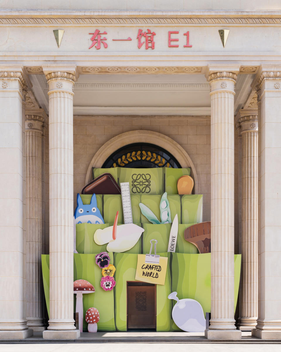 Loewe's "Crafted World" exhibition at Shanghai Exhibition Centre.