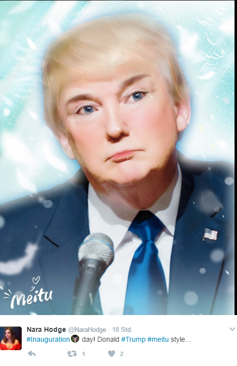 So sieht der neue US-Präsident Donald Trump als Manga-Figur aus. (Bild: Twitter)