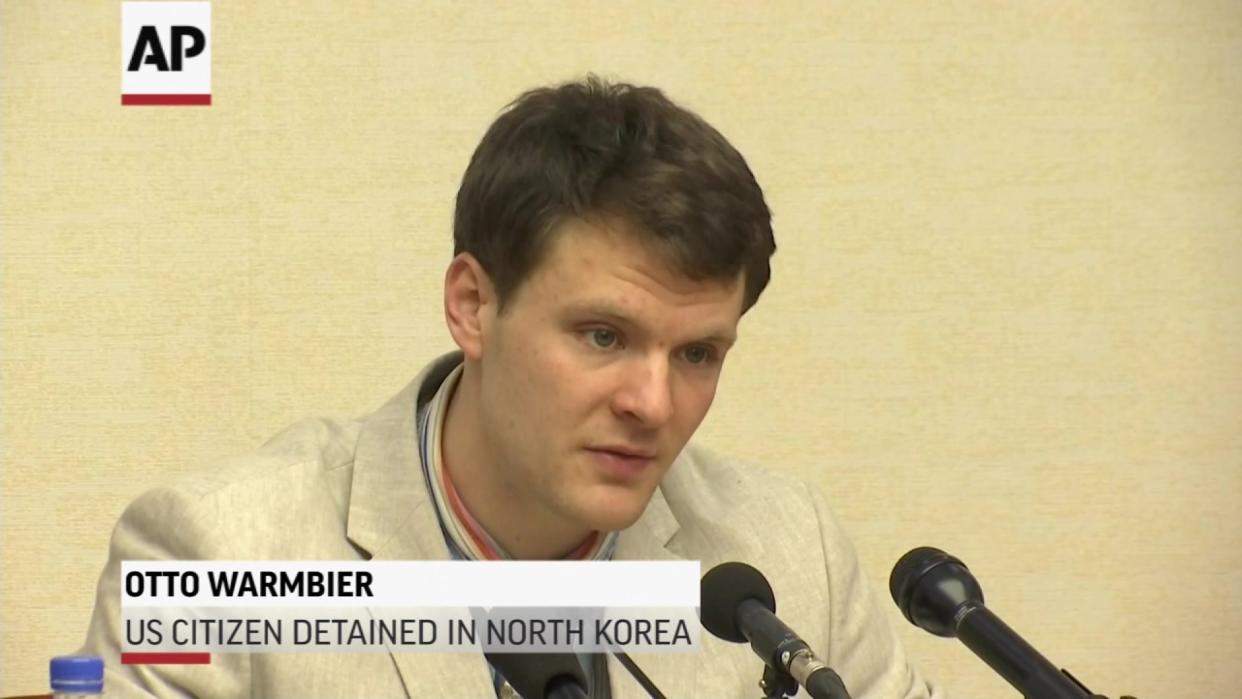 U.S. Student Held in North Korea Apologizes
