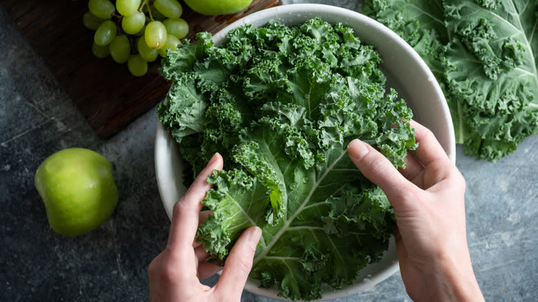 Soaking greens