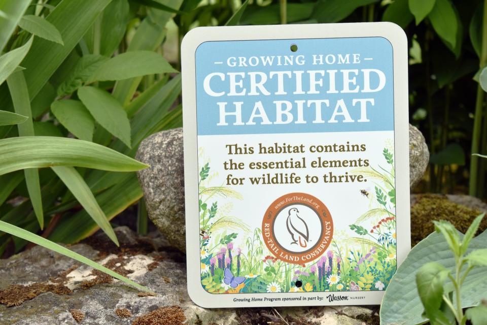 People or organizations whose outdoor space is certified receive a certificate and have the option to purchase a “Certified Habitat” yard sign.