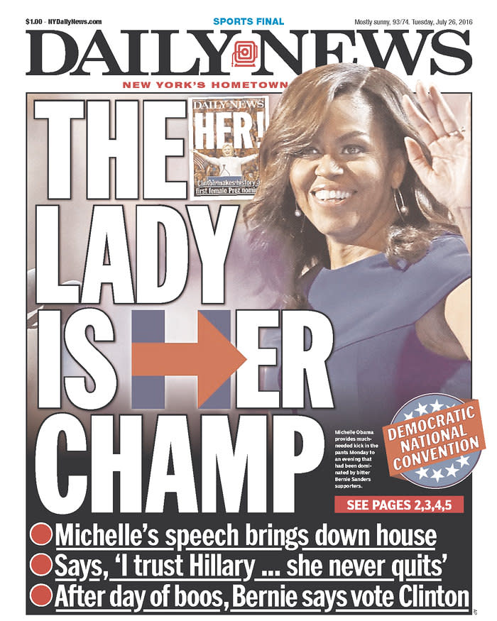 THE LADY IS HER CHAMP - Daily News