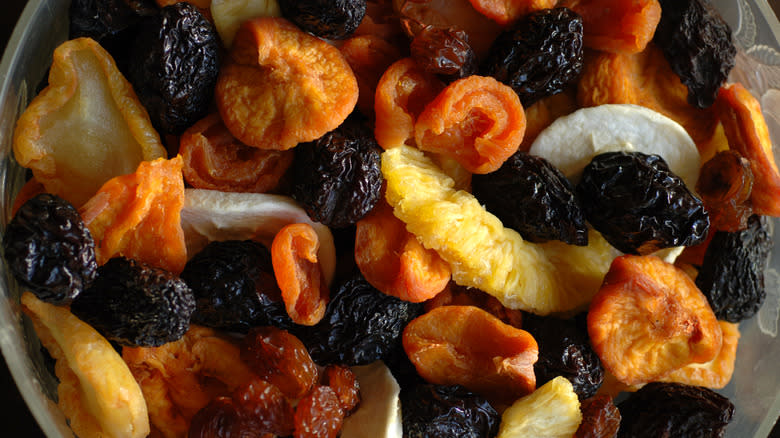 bowl of assorted dried fruits