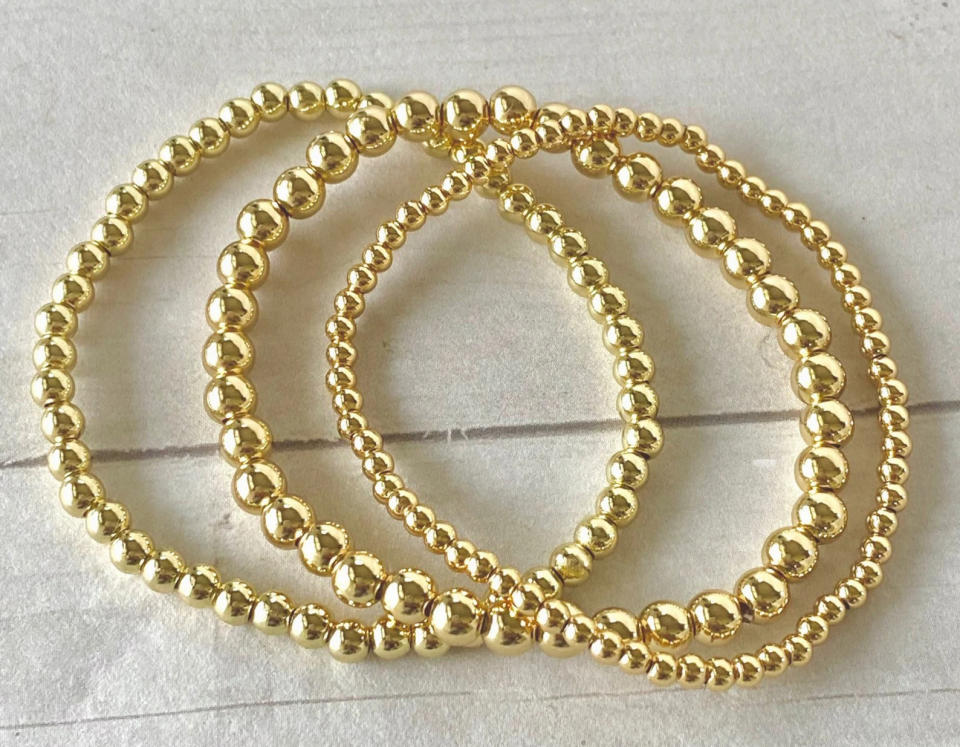gold bracelet set, gifts for girlfriends