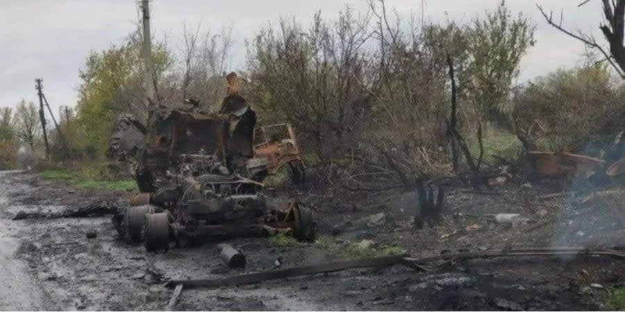 Destroyed Russian military equipment
