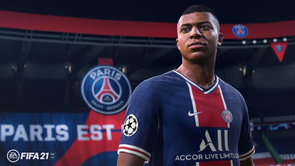 "FIFA 21" ist Corona-bedingt spät dran: Statt wie üblich im September veröffentlichte EA den Titel erst am 9. Oktober. Zunächst für PC, PS4 und Xbox One, Versionen für die PS5 und Xbox Series X/S folgen zum Start der neuen Konsolen. (Bild: EA)