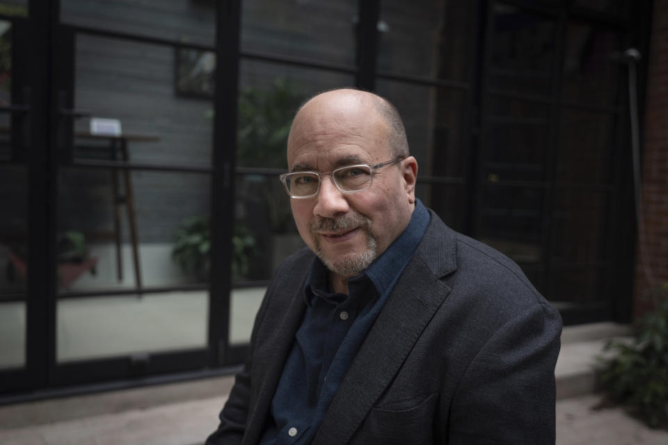 Craigslist founder Craig Newmark poses for a portrait at his home in New York, on Thursday, Feb. 9, 2023. Newmark donated more than $80 million to philanthropic causes in 2022, earning him a spot on the Chronicle of Philanthropy's list of biggest donors, The Philanthropy 50, released Tuesday, Feb. 14, 2023. (AP Photo/Robert Bumsted)