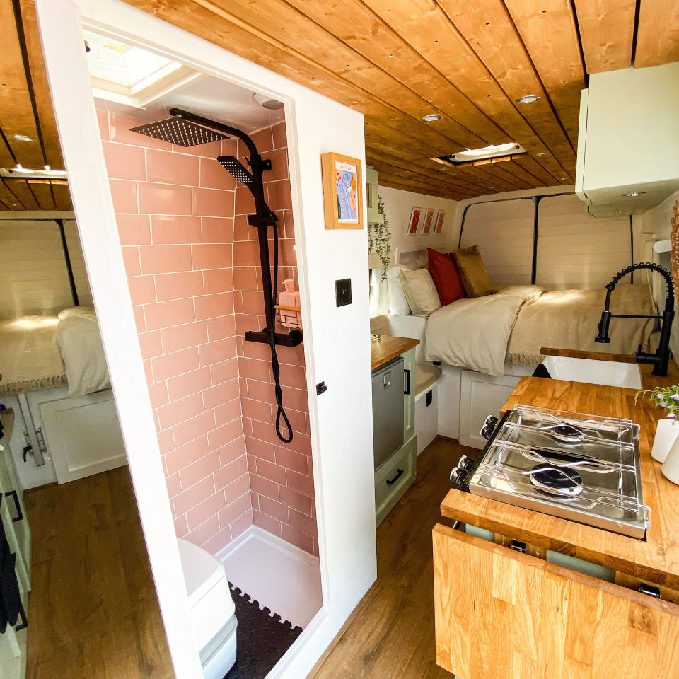 The van even has a shower! (Caters)