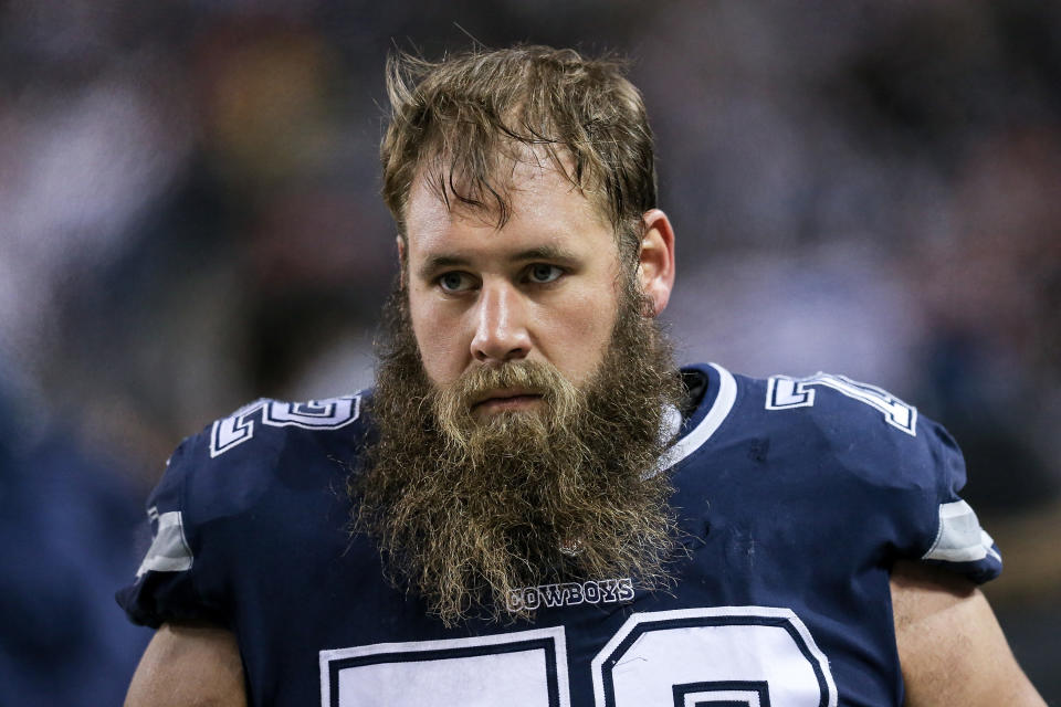 Dallas Cowboys center Travis Frederick announced his retirement on Monday. (Photo by Dylan Buell/Getty Images)