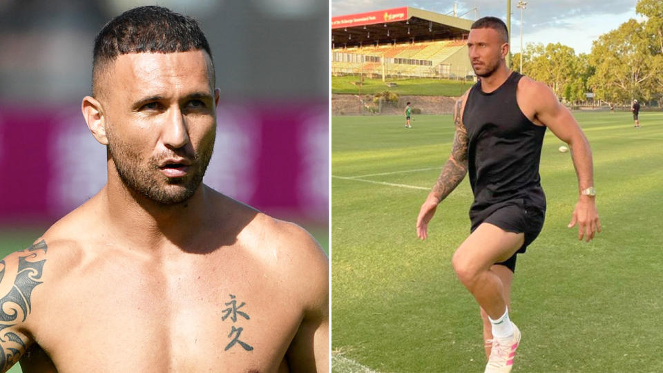 Pictured here, Quade Cooper credits his new diet with his amazing physique.