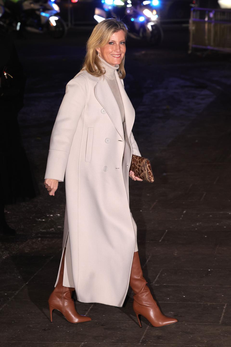 LONDON, ENGLAND – DECEMBER 15: Sophie, Countess of Wessex attends the 'Together at Christmas' service at Westminster Abbey on December 15, 2022 in London, England. (Photo by Chris Jackson/Getty Images)