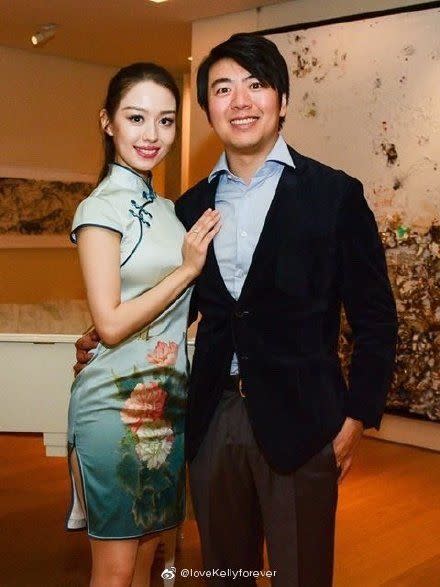 郎朗和吉娜愛麗絲結婚後，一舉一動備受外界關注。（圖／翻攝自微博）