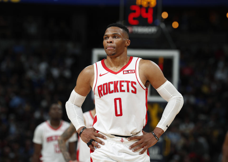 Russell Westbrook (AP Photo/David Zalubowski)