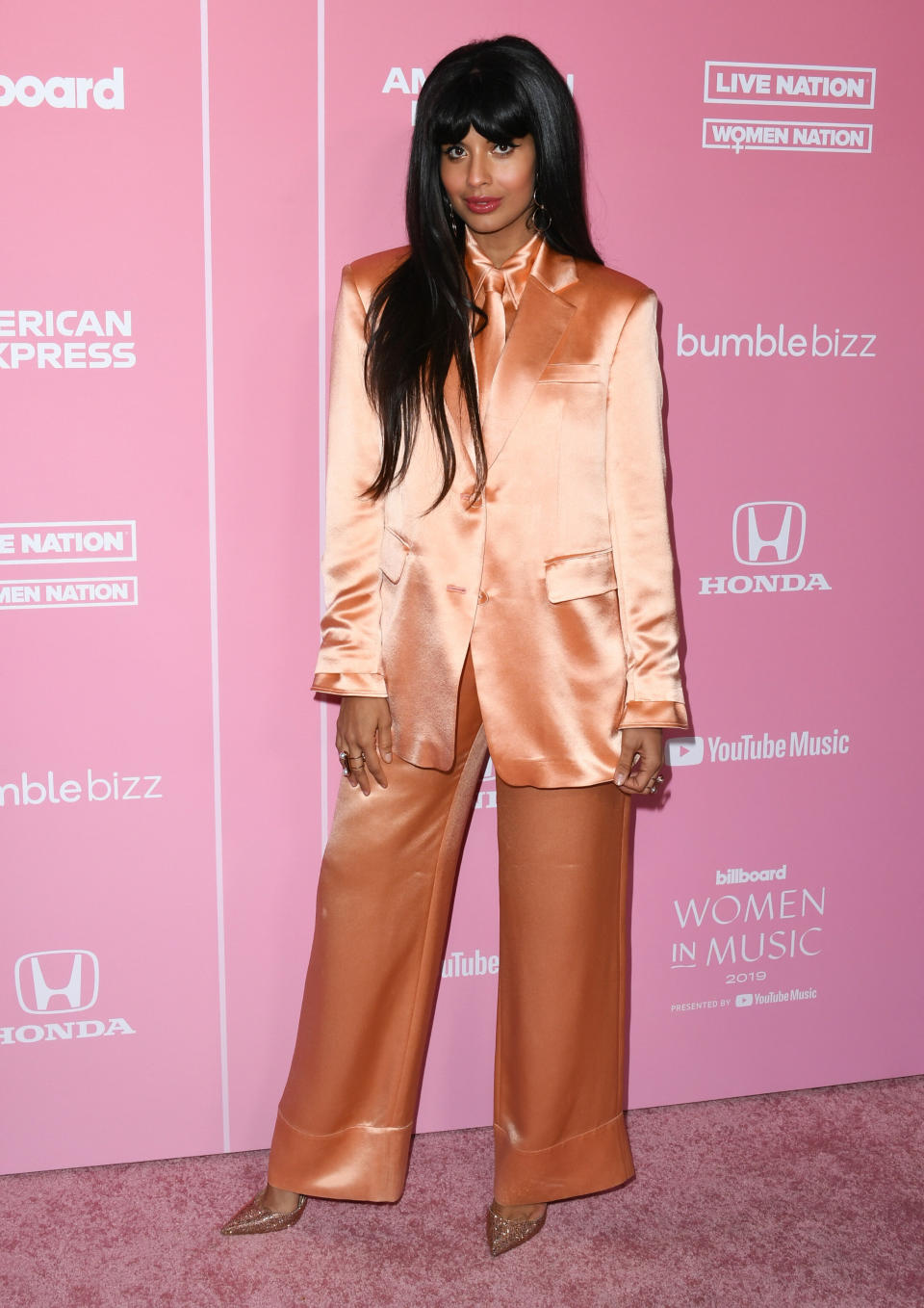 Jameela Jamil at the Women in Music Billboard event in Los Angeles on Dec. 12, 2019.&nbsp; (Photo: Jon Kopaloff via Getty Images)