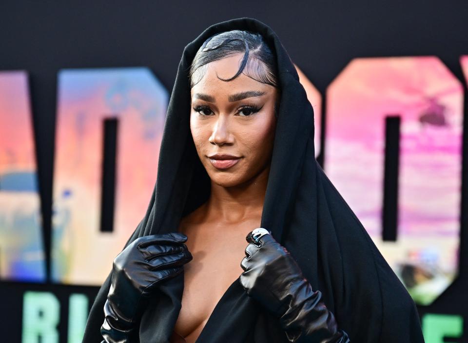 US rapper Bia attends the Los Angeles premiere of "Bad Boys: Ride or Die" at the TCL Chinese Theatre in Hollywood, California on May 30, 2024.