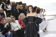 Model Kaia Gerber wears a creation for the Chanel fashion collection during Women's fashion week Fall/Winter 2020/21 presented in Paris, Tuesday, March 3, 2020. (Photo by Vianney Le Caer/Invision/AP)