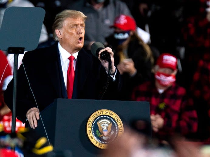 President addresses supporters in Duluth (Getty Images)