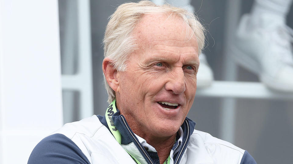 Seen here, LIV Golf CEO Greg Norman.