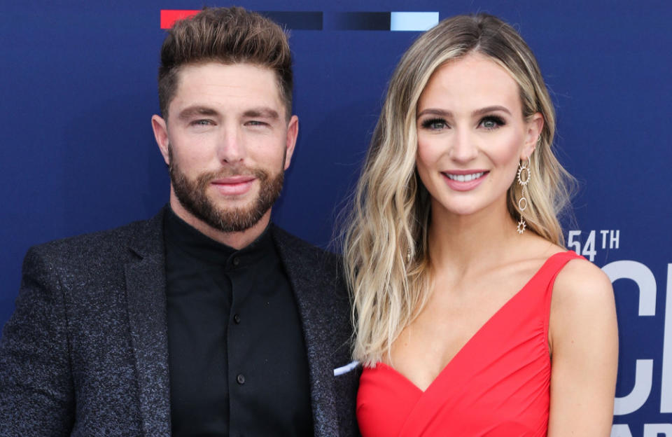 Chris Lane and Lauren Bushnell on how dogs help them with being parents credit:Bang Showbiz