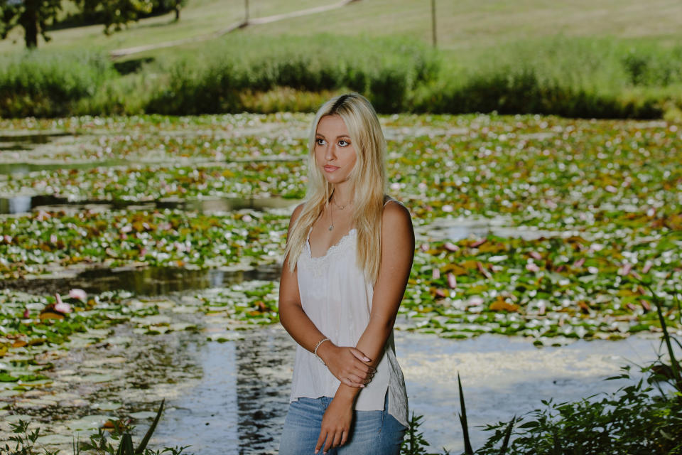 Ellie Green on the campus of the University of Kansas in Lawrence. She is still looking for answers in the disappearance of her mother. (Photo: Chase Castor for HuffPost)