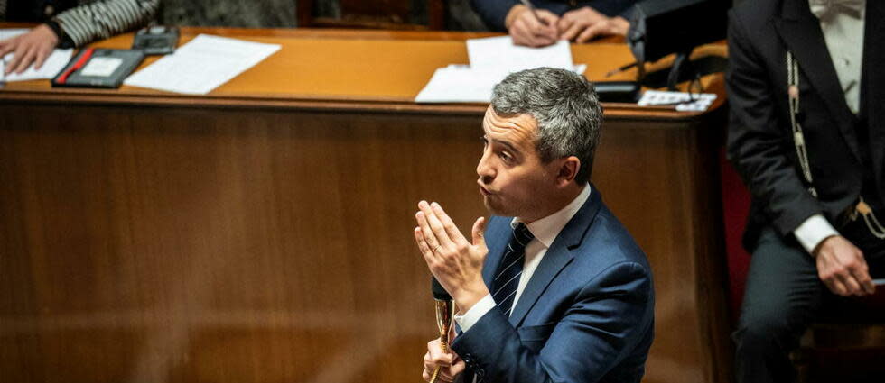 Dans l’hémicycle, répétant que l’abolition fut le fait de la République française, Gérald Darmanin a souligné, plusieurs fois, l’horreur du crime et le rôle historique des populations locales.  - Credit:XOSE BOUZAS / Hans Lucas / Hans Lucas via AFP