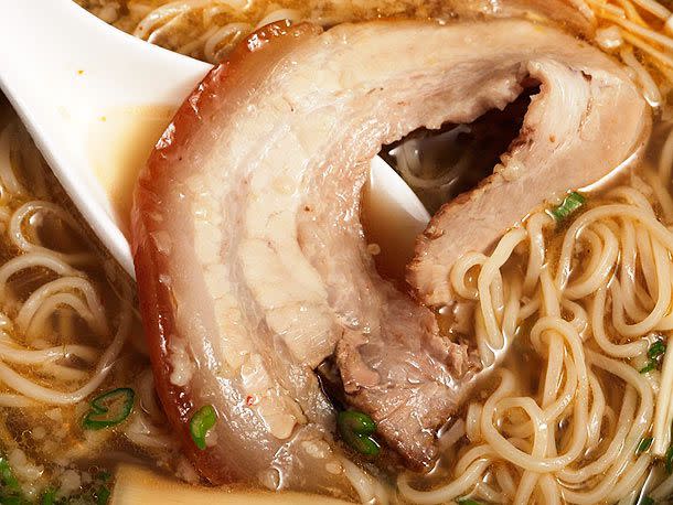 <p>Serious Eats / J. Kenji López-Alt</p> Chashu pork belly