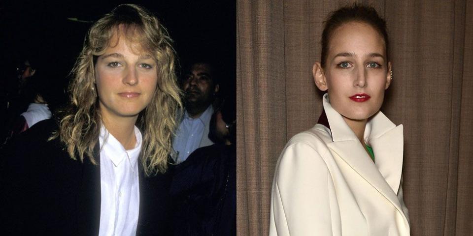 <p>The resemblance between Helen Hunt and Leelee Sobieski is remarkable. We think it's their oval face shape and serious stare.</p>