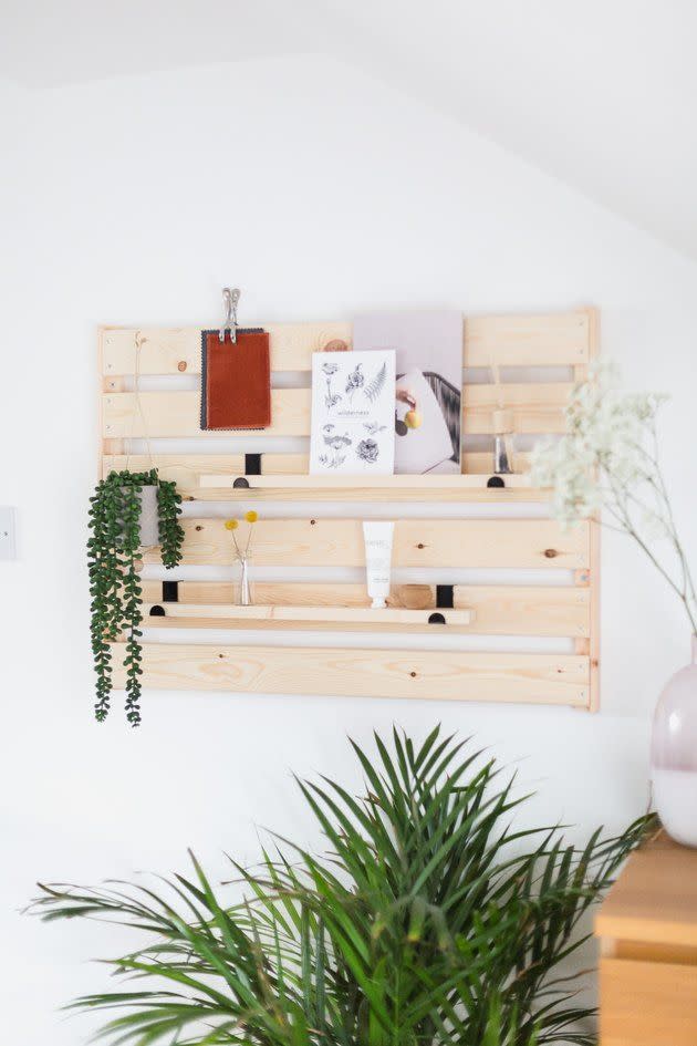 Make Shelves Into a Wall Hanger