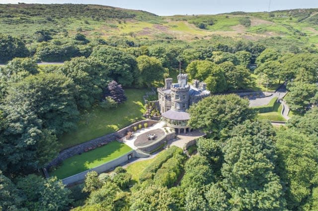 Aerial view of the castle