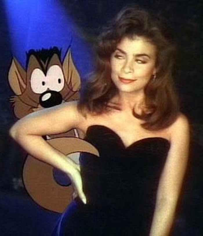 Paula Abdul and Mc Skat Kat in 