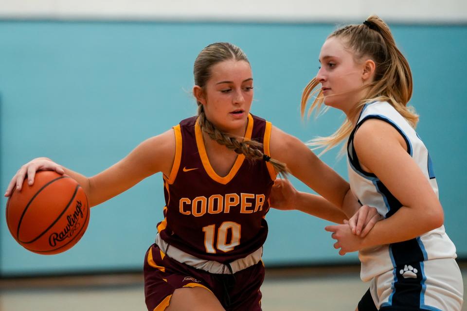 Cooper freshman Haylee Noel (10) received a college offer from the University of Arkansas when she was in the eighth grade.