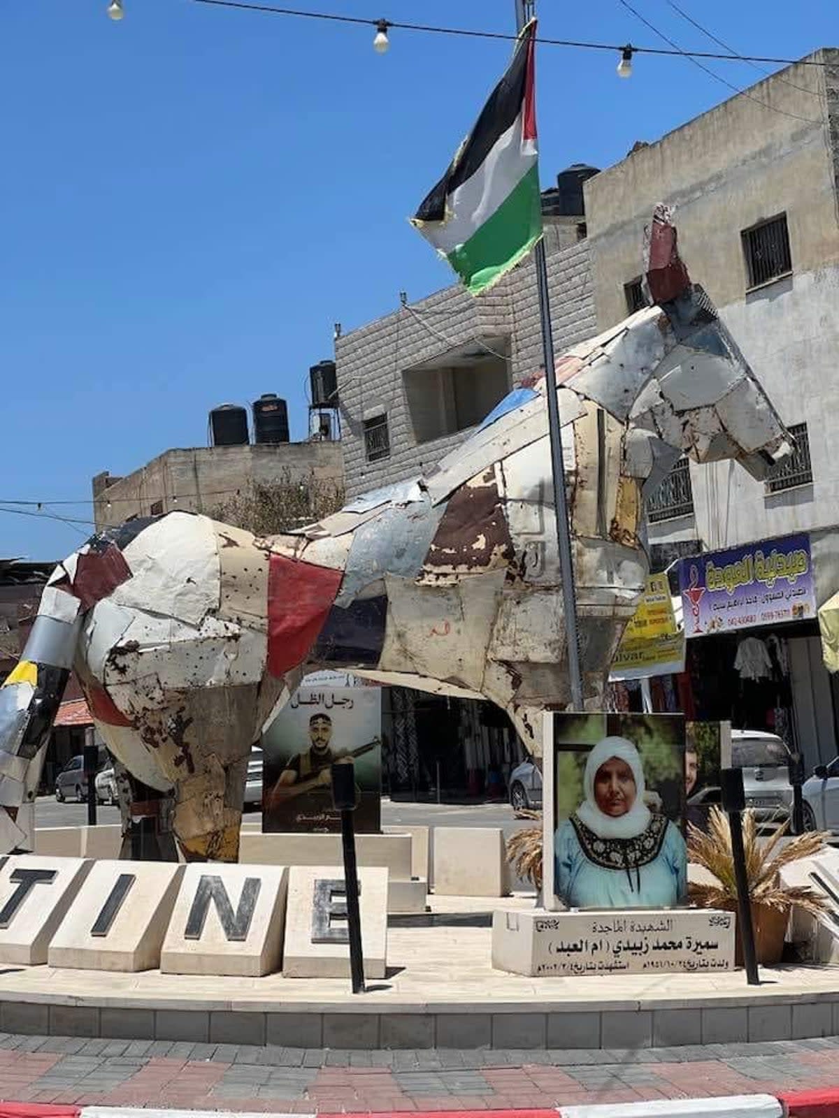 The Jenin horse stood in the city for 20 years until it was removed by Israeli troops  (Supplied)